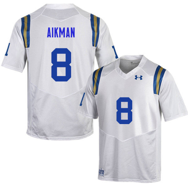 Men #8 Troy Aikman UCLA Bruins Under Armour College Football Jerseys Sale-White